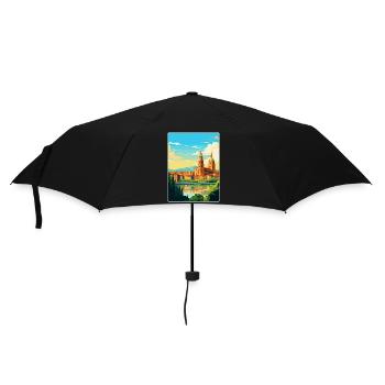 Salamanque Espagne Affiche de voyage vintage Souvenir WPA - Parapluie standard - noir - Devant