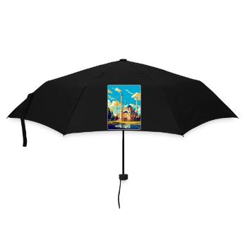 Edirne Turkey Vintage Travel Poster WPA Souvenir - Umbrella (small) - black - Front