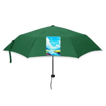 High Cup Nick Cumbria Vintage Travel Poster WPA - Umbrella (small) - bottlegreen - Front