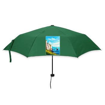 Beachy Head Sussex Vintage Reiseposter Souvenir - Regenschirm (klein) - Flaschengrün - Vorne