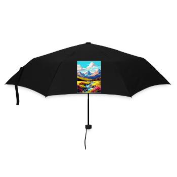 Ben Nevis Écosse Royaume-Uni Affiche de voyage vintage WPA - Parapluie standard - noir - Devant