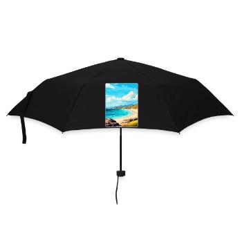 Isle Of Harris Scotland Uk Vintage Travel Poster - Umbrella (small) - black - Front