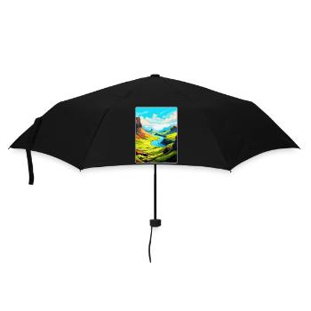 Île de Skye Écosse Royaume-Uni Affiche De Voyage Vintage WPA - Parapluie standard - noir - Devant