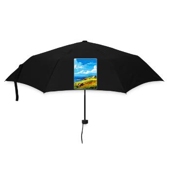 Isle Of Shapinsay Scotland Uk Travel Poster WPA - Umbrella (small) - black - Front