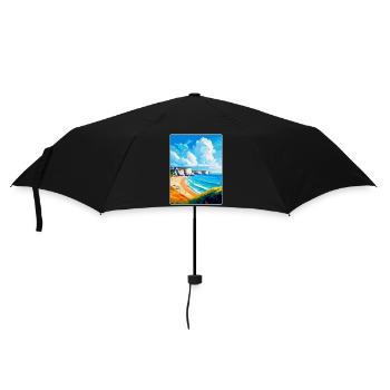 Dover England Uk Vintage Reiseplakat Souvenir - Regenschirm (klein) - Schwarz - Vorne