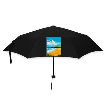 Whitesands Bay Pembrokeshire Coast Affiche de voyage - Parapluie standard - noir - Devant