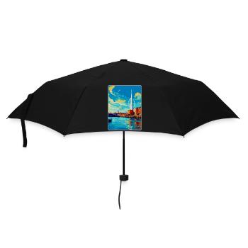 Portsmouth Royaume-Uni Affiche de voyage vintage Souvenir WPA - Parapluie standard - noir - Devant