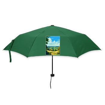 Surrey Hills Vintage Reiseposter Souvenir WPA - Regenschirm (klein) - Flaschengrün - Vorne