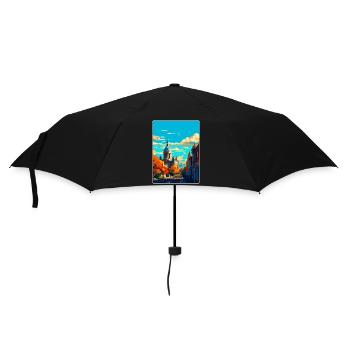 Liverpool Angleterre Royaume-Uni Affiche de voyage Souvenir WPA - Parapluie standard - noir - Devant