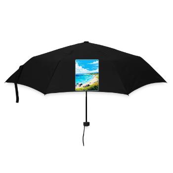 Luskentrye Beach Isle Of Harris Travel Poster WPA - Umbrella (small) - black - Front