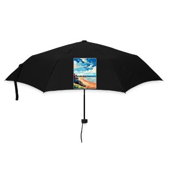 Saltburn By The Sea England Uk Travel Poster WPA - Umbrella (small) - black - Front
