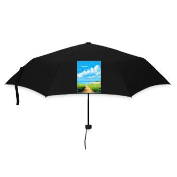 Hayle England Uk Vintage Reiseposter Souvenir - Regenschirm (klein) - Schwarz - Vorne