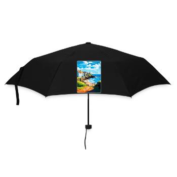 Gorran Haven Angleterre Royaume-Uni Affiche de voyage Souvenir WPA - Parapluie standard - noir - Devant