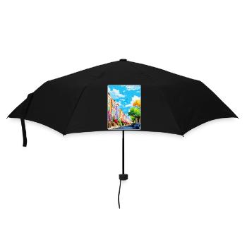 Notting Hill Londres Angleterre Royaume-Uni Affiche de voyage WPA - Parapluie standard - noir - Devant