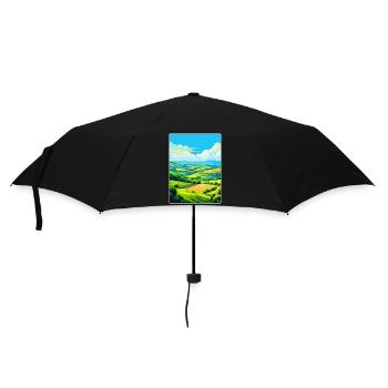 Camel Valley Cornwall England Uk Travel Poster WPA - Umbrella (small) - black - Front