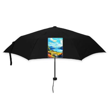 Loch Lomond National Park Travel Poster Souvenir - Umbrella (small) - black - Front