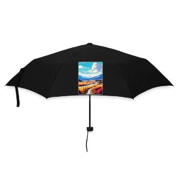 Cairngorms Scotland Uk Travel Poster Souvenir WPA - Umbrella (small) - black - Front