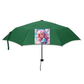 Girl - Umbrella (small) - bottlegreen - Front