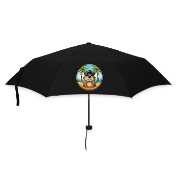 Marmotte Drôle Dessin Animé Plage Été Lunettes de soleil - Parapluie standard - noir - Devant
