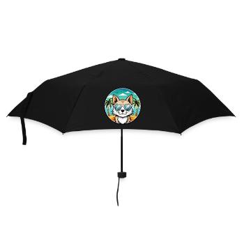 Balinese Cat Breed Cartoon Sunglasses Beach - Umbrella (small) - black - Front