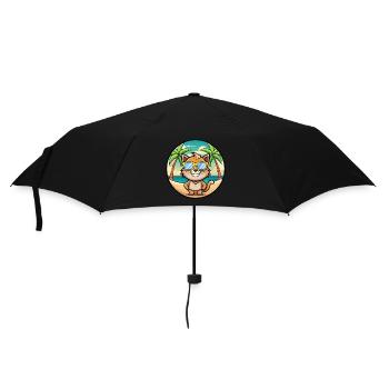 Pixie Bob Cat Breed Cartoon Sunglasses Beach - Umbrella (small) - black - Front