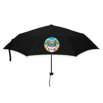 Dilute Calico Cat Breed Cartoon Sunglasses Beach - Umbrella (small) - black - Front