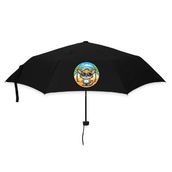 Pixie Bob Cat Breed Cartoon Sunglasses Beach - Umbrella (small) - black - Front