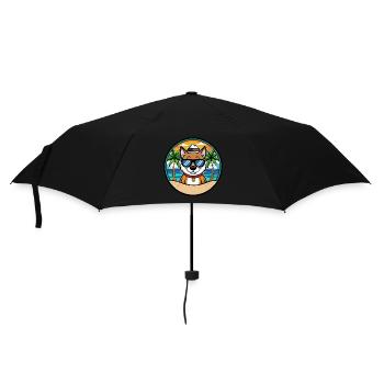Cao De Seo Miguel Dog Breed Cartoon Beach - Umbrella (small) - black - Front