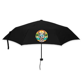 Grand Griffon Vendeen Hunderasse Cartoon Sonnenbrille - Regenschirm (klein) - Schwarz - Vorne