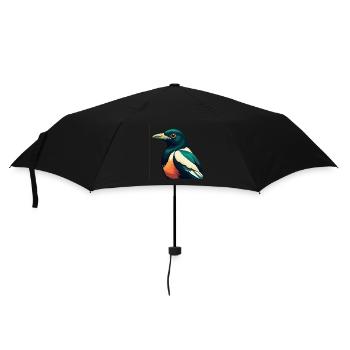 Pie Dessin animé Personnage Animal de compagnie coloré - Parapluie standard - noir - Devant