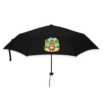 Hawk Lustige Cartoon Sommer Strand Sonnenbrille - Regenschirm (klein) - Schwarz - Vorne