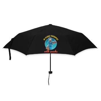 Flight Attendant Aviation Cabin Crew Airline Staff - Umbrella (small) - black - Front