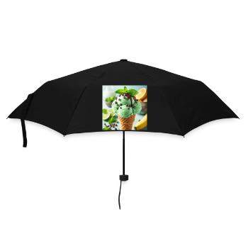 Glace à la menthe - Parapluie standard - noir - Devant