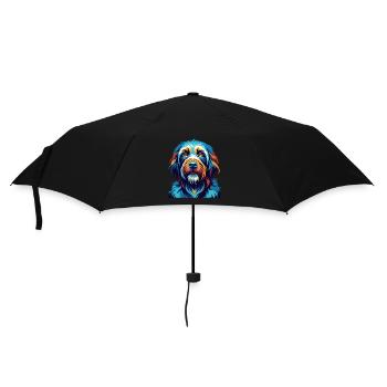 Griffon Bleu de Gascogne Race de Chien Dessin Animé Kawaii - Parapluie standard - noir - Devant