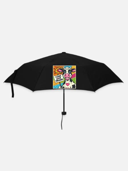 Cows Love Vegans Popart - Umbrella (small) - black