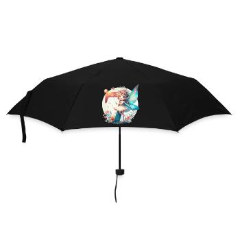 7 Jahre Fee Elfe Geburtstag Geschenk - Regenschirm (klein) - Schwarz - Vorne