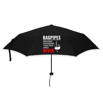 Instrument de joueur de cornemuse Musique écossaise - Parapluie standard - noir - Devant