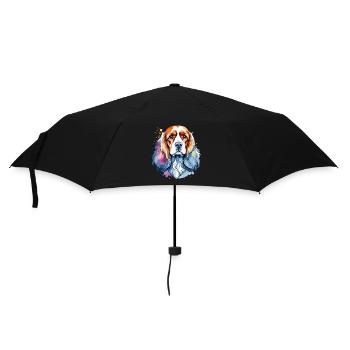 Cocker américain Épagneul Aquarelles - Parapluie standard - noir - Devant