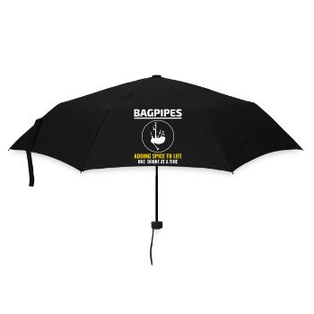 Instrument de joueur de cornemuse Musique écossaise - Parapluie standard - noir - Devant