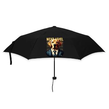 Dudley Labrador Anzug Next Level Hund Geschenk - Regenschirm (klein) - Schwarz - Vorne