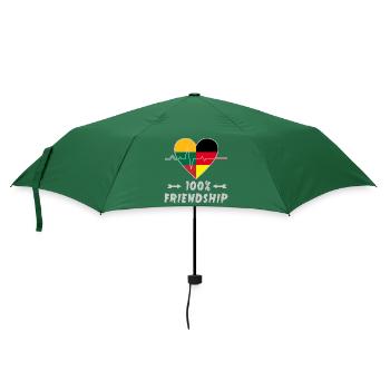 Lithuania and Germany 100% friendship - Umbrella (small) - bottlegreen - Front