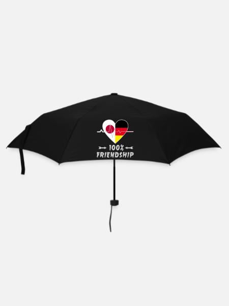 Japan and Germany 100% friendship - Umbrella (small) - black