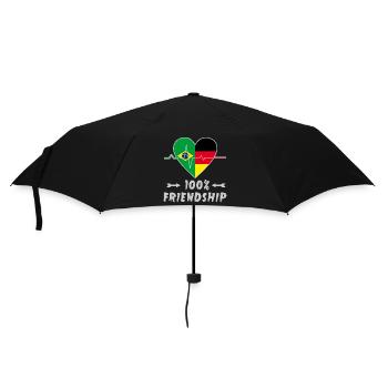 100 % amitié entre le Brésil et l'Allemagne - Parapluie standard - noir - Devant
