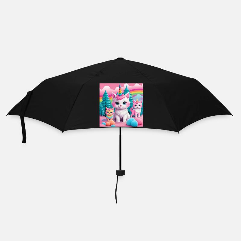Unicorn Kittens - Umbrella (small) - black