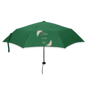 Schönen Tag! - Regenschirm (klein) - Flaschengrün - Vorne