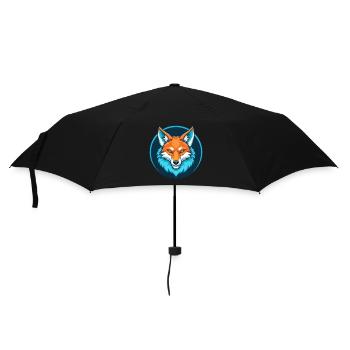 Coyote Cute Kawaii Cartoon Clipart Animal Pet Logo - Umbrella (small) - black - Front
