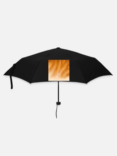 Rotes Katzenfell - Regenschirm (klein) - Schwarz