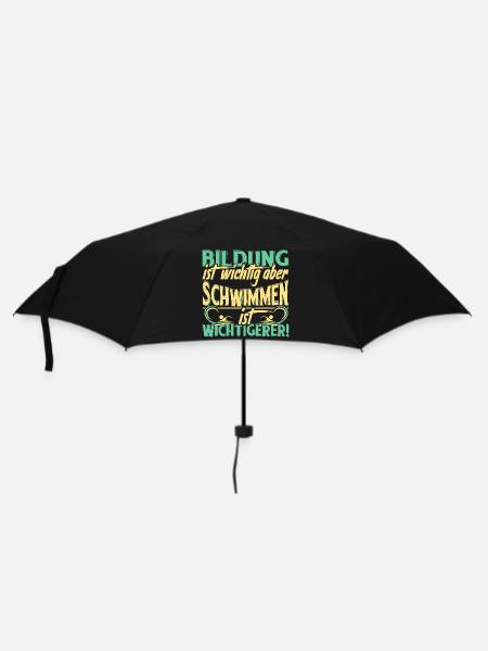 Swimming Swimming Saying - Umbrella (small) - black