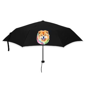 Chow Chow Watercolors - Umbrella (small) - black - Front