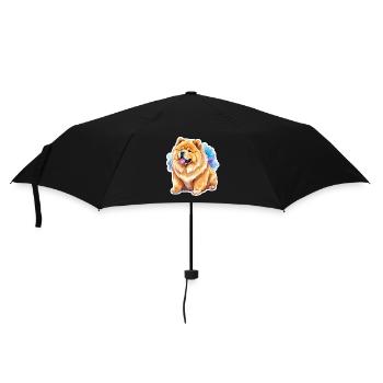 Chow Chow Watercolors - Umbrella (small) - black - Front